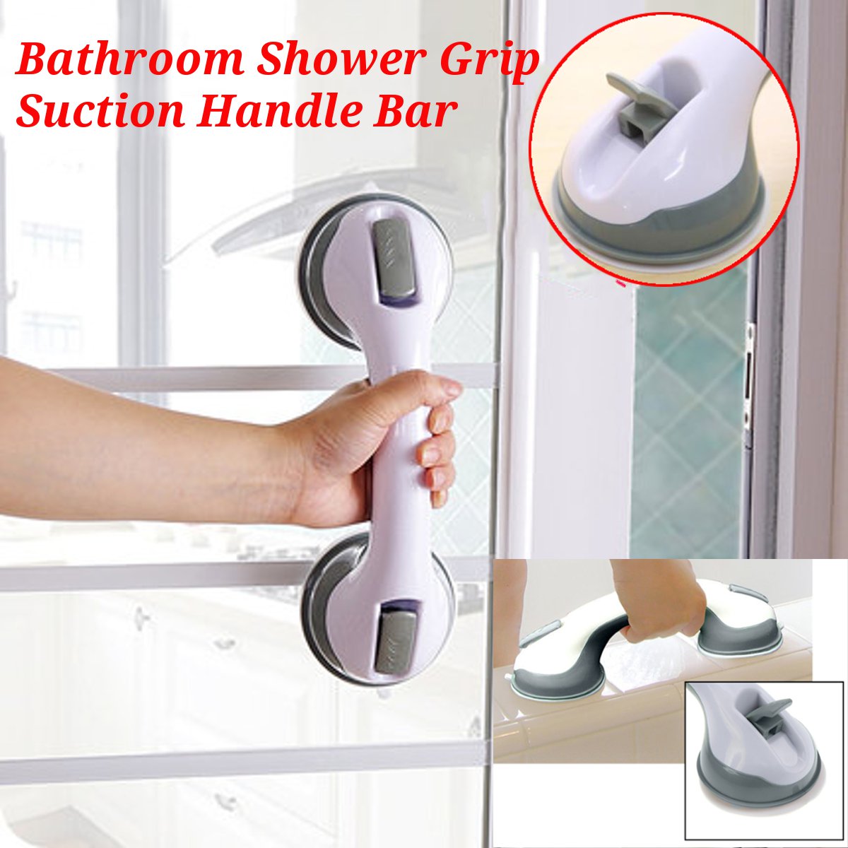 Bathroom anti-skid handrail suction cup