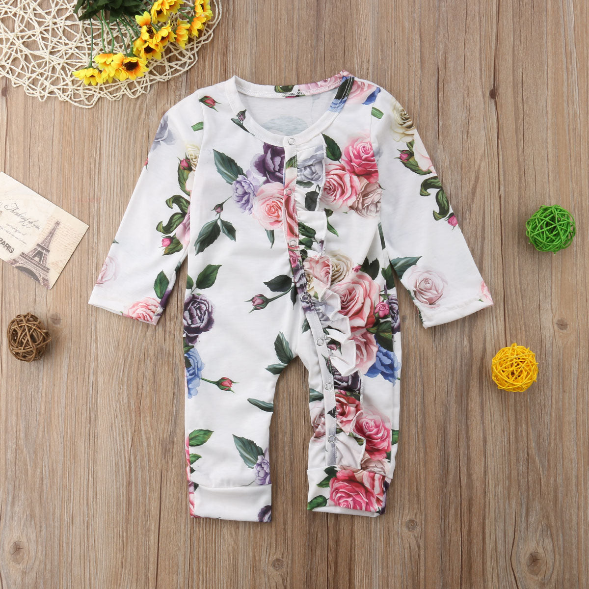 Alexandra Rose Baby Romper