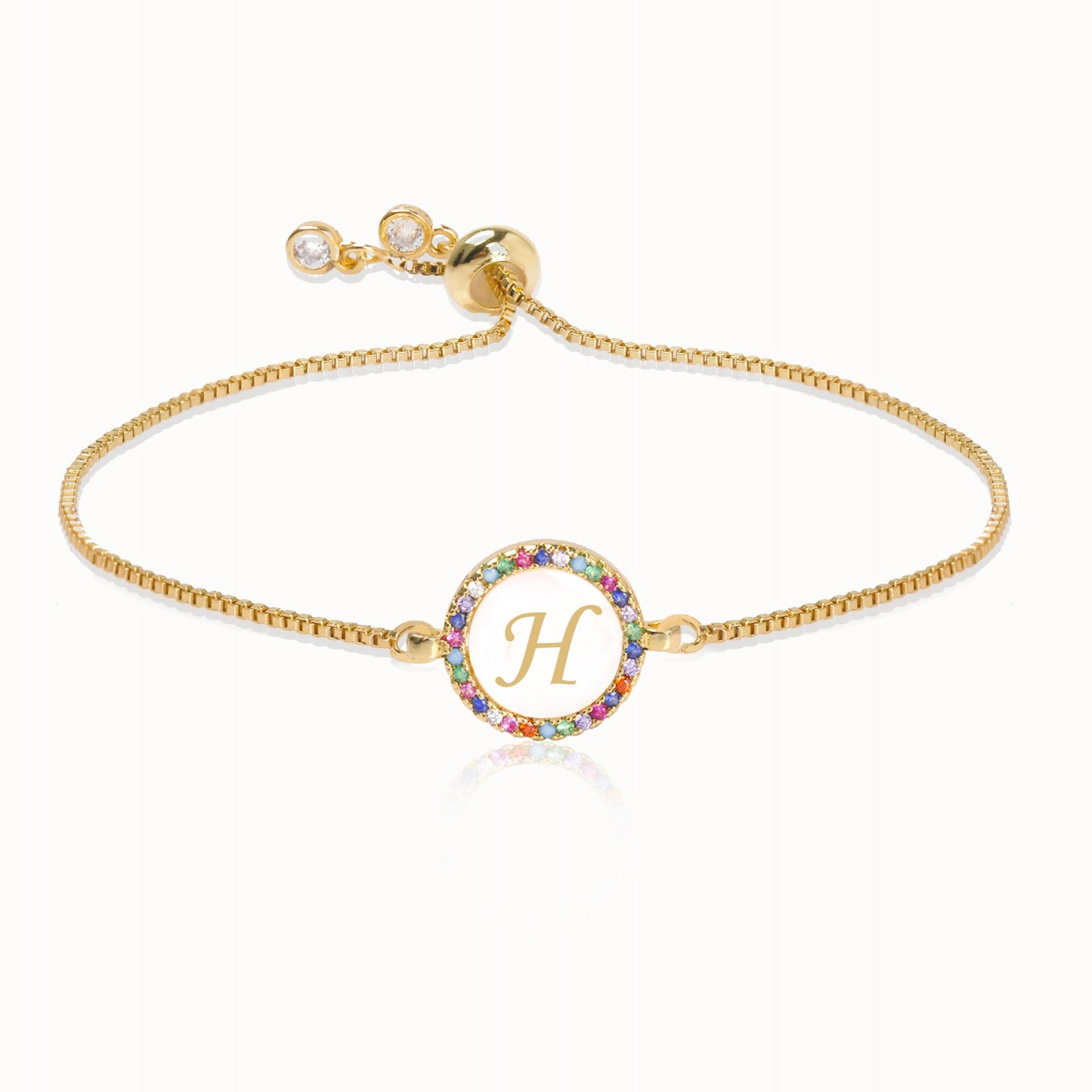 Alphabet Pull Shell Bracelet