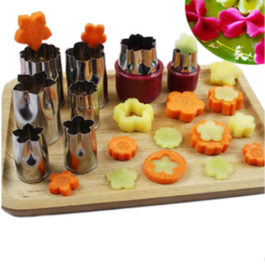 8 pcs stainless steel vegetable and fruit cutter