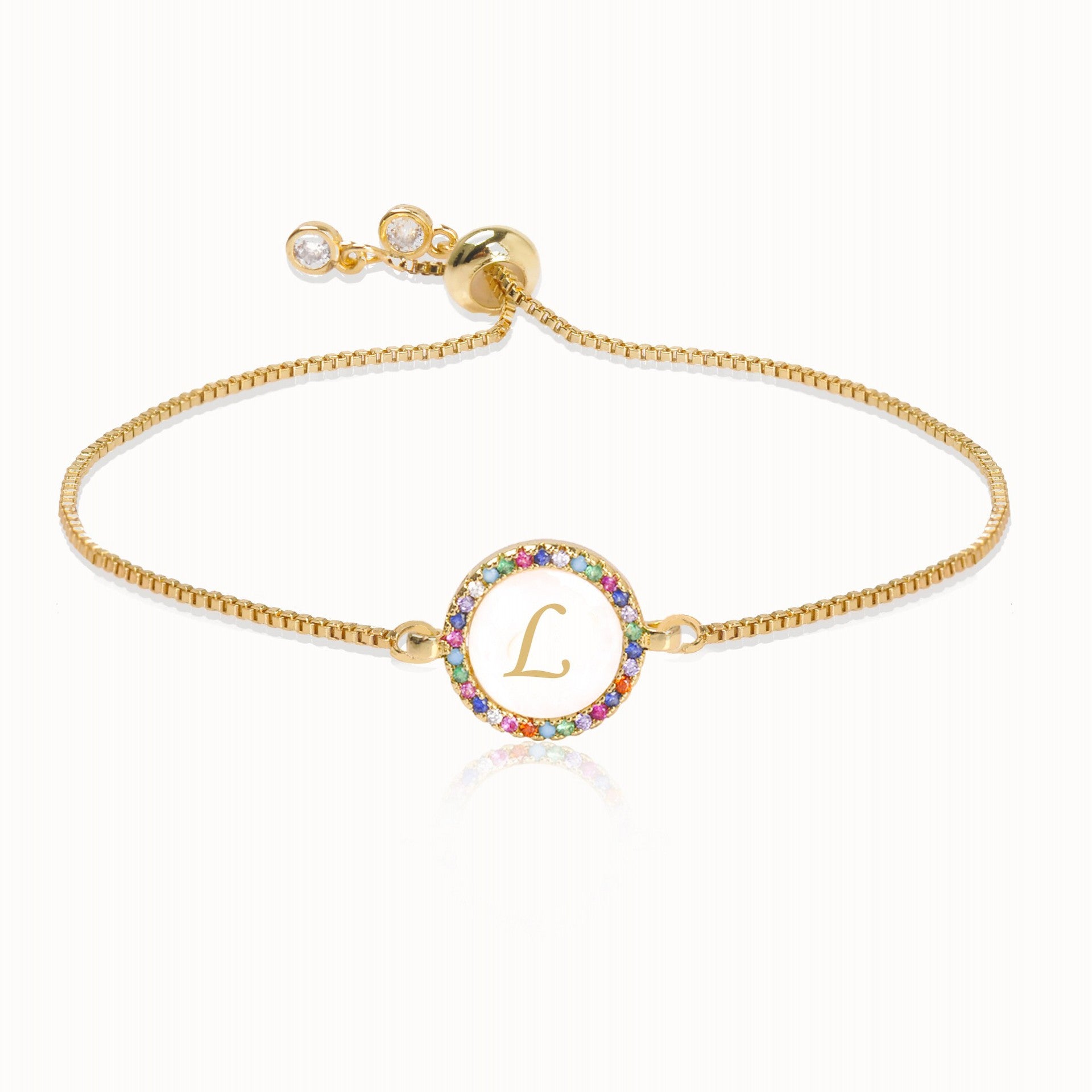 Alphabet Pull Shell Bracelet