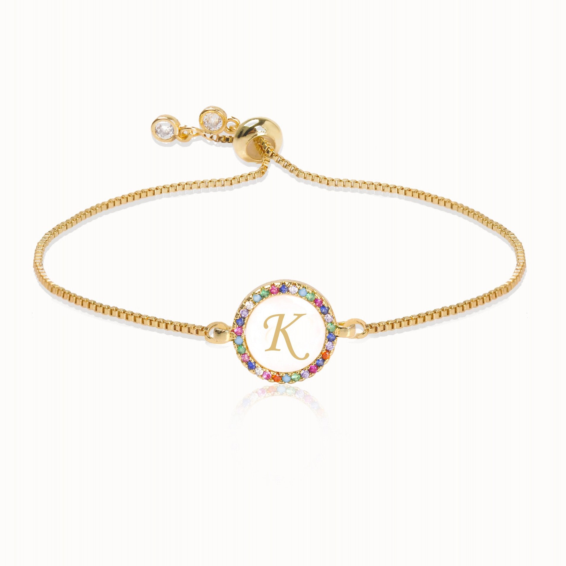 Alphabet Pull Shell Bracelet