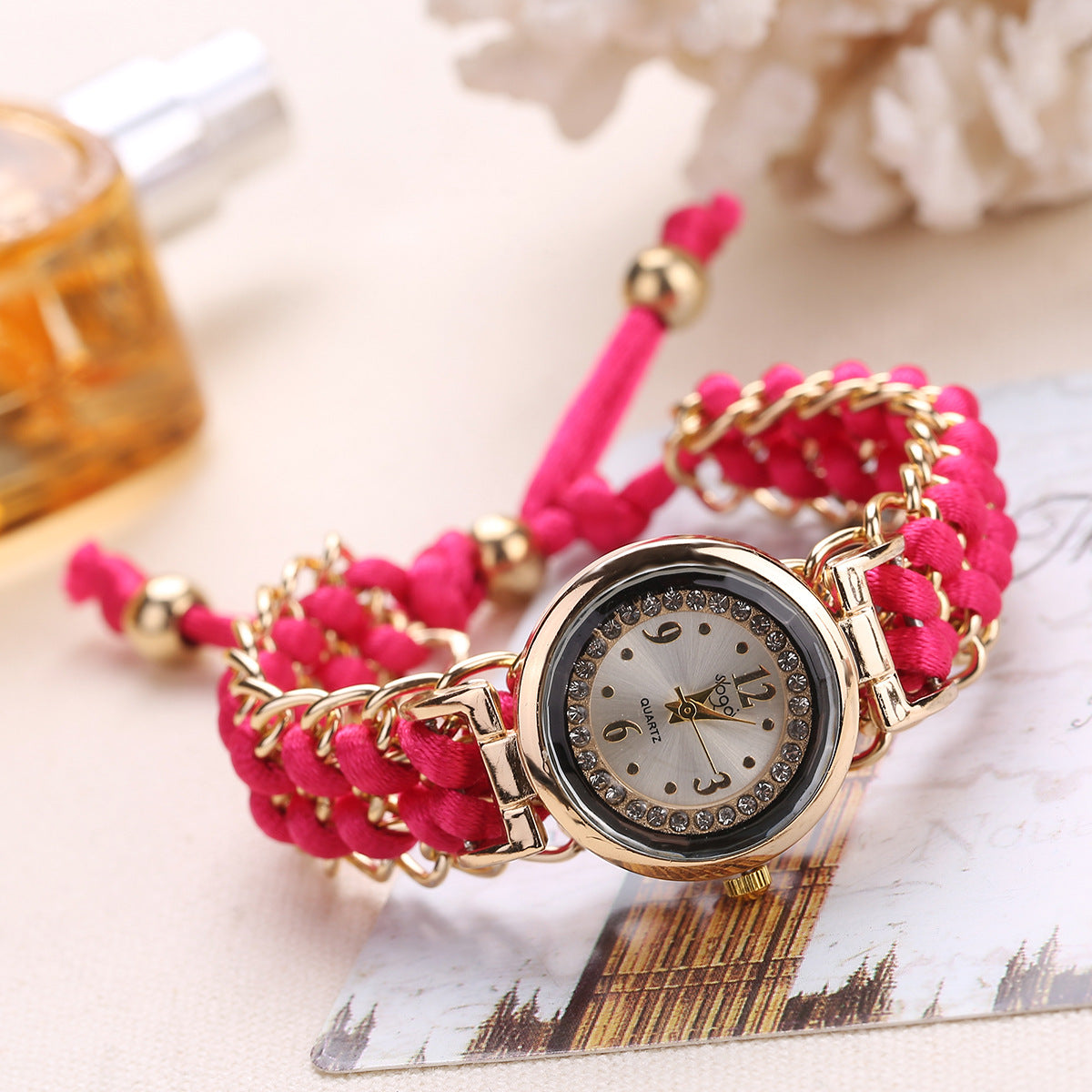 Adjustable Rope Chain Wrist Watch