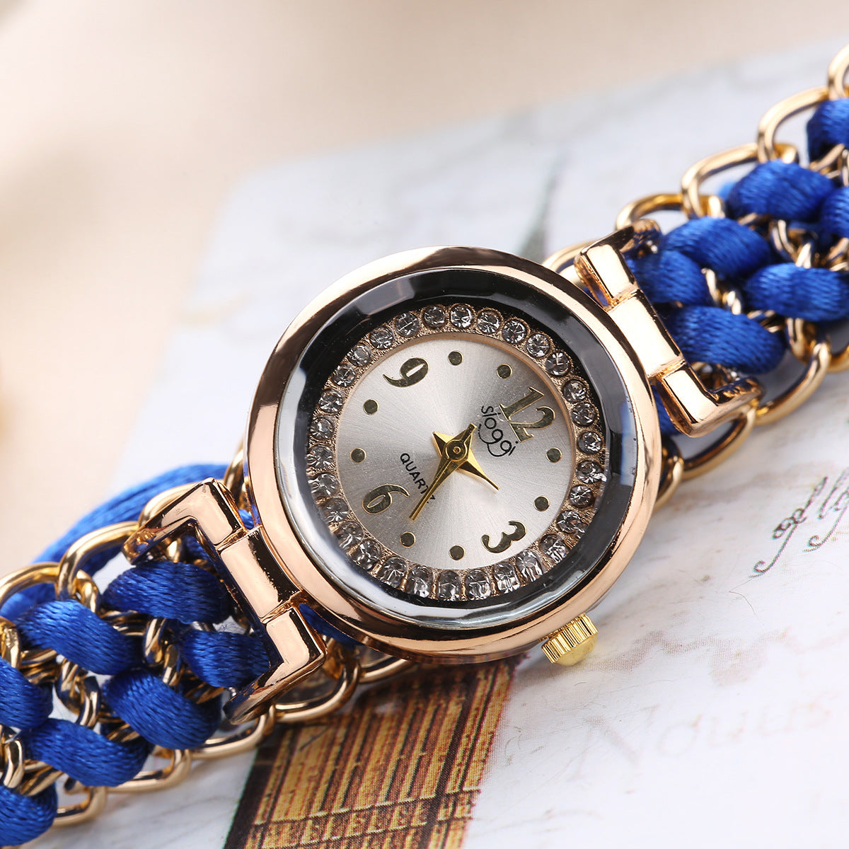 Adjustable Rope Chain Wrist Watch