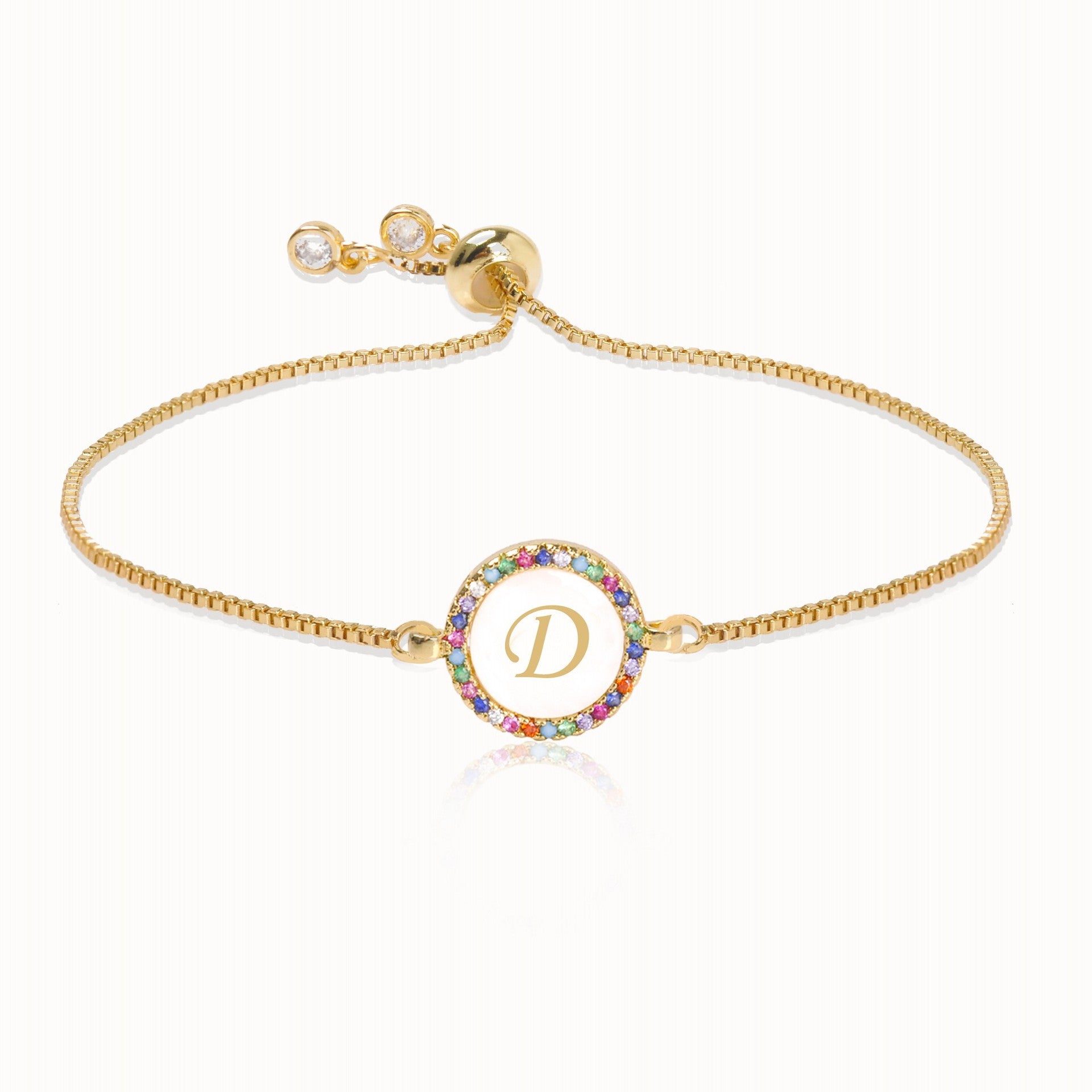 Alphabet Pull Shell Bracelet