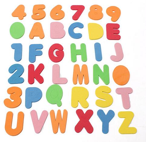 36PCS Letters Numbers Kids Tool Bath Toy