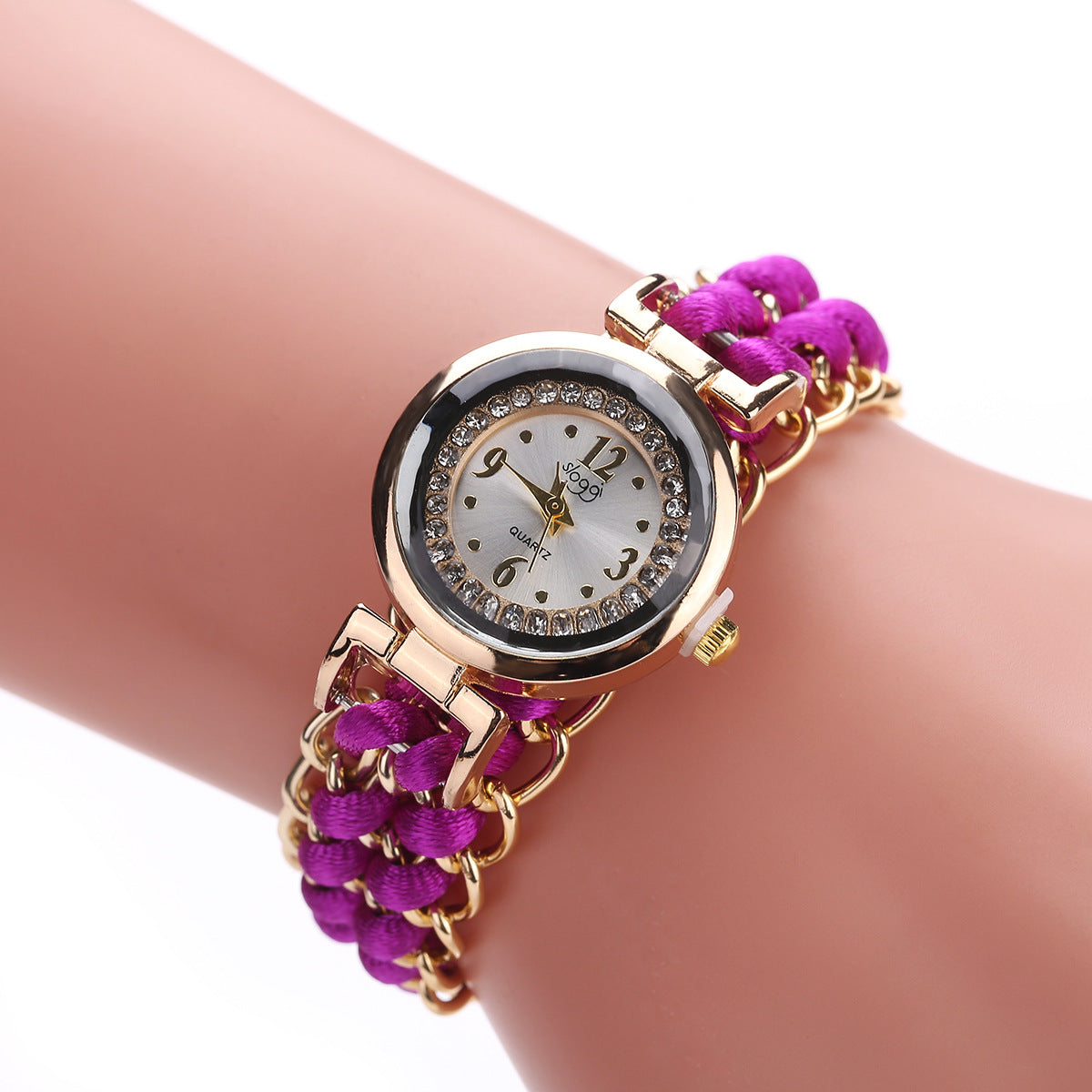 Adjustable Rope Chain Wrist Watch