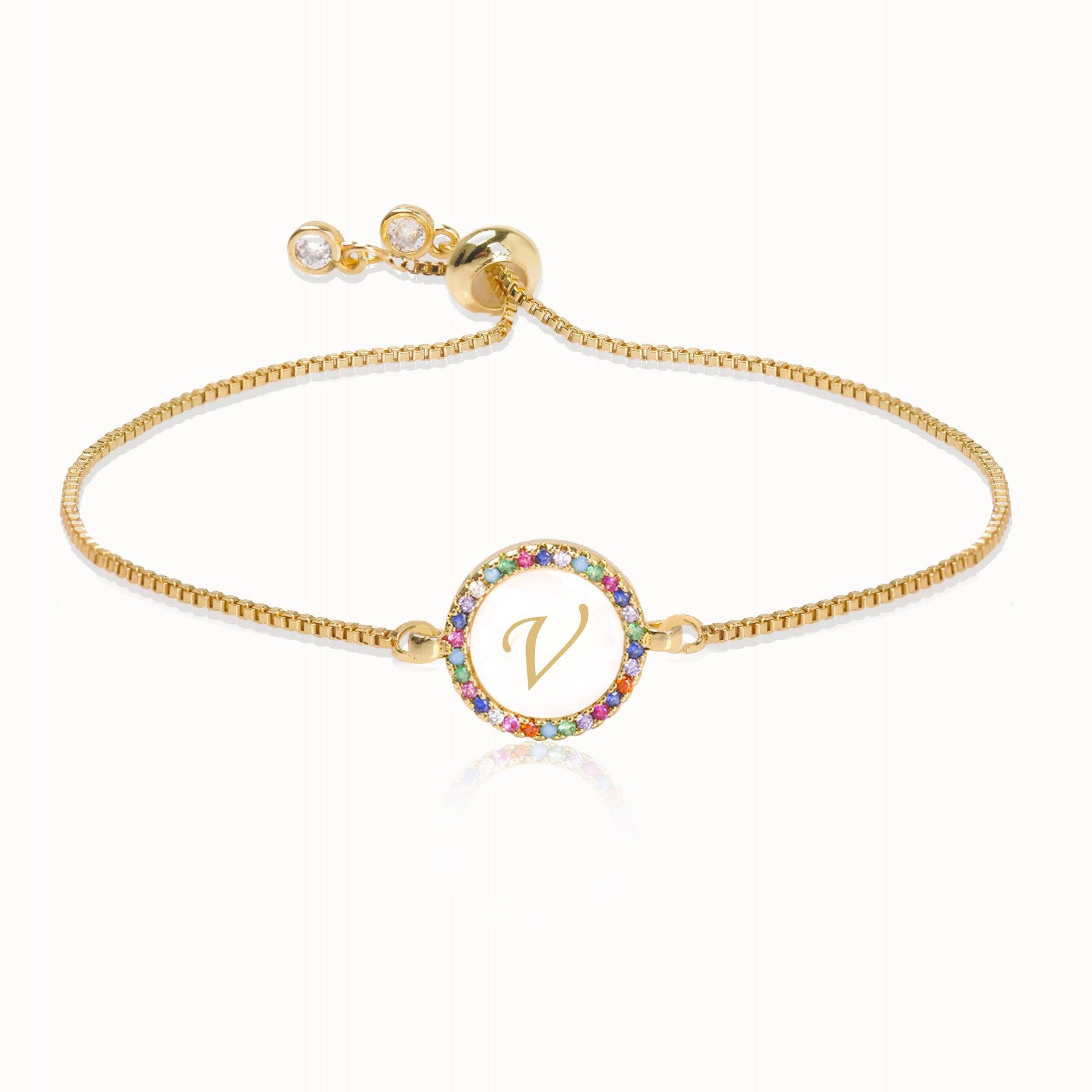 Alphabet Pull Shell Bracelet