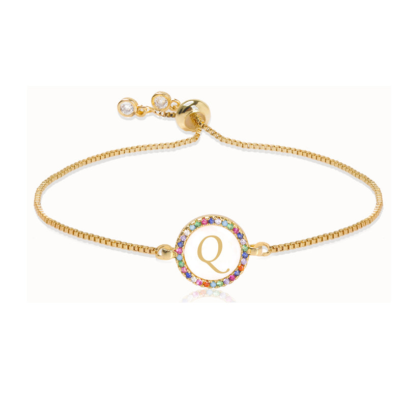 Alphabet Pull Shell Bracelet