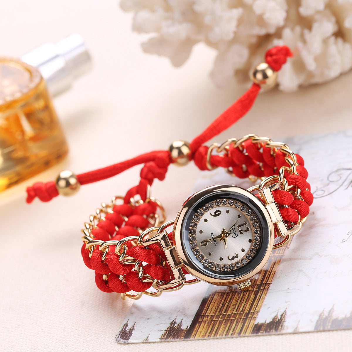 Adjustable Rope Chain Wrist Watch