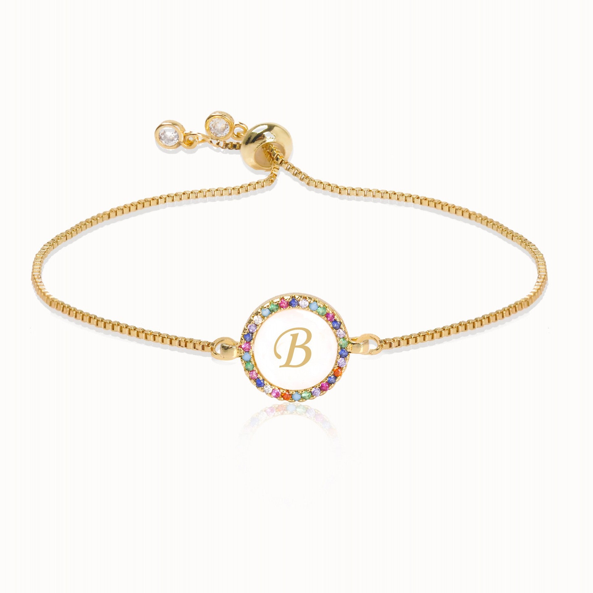 Alphabet Pull Shell Bracelet