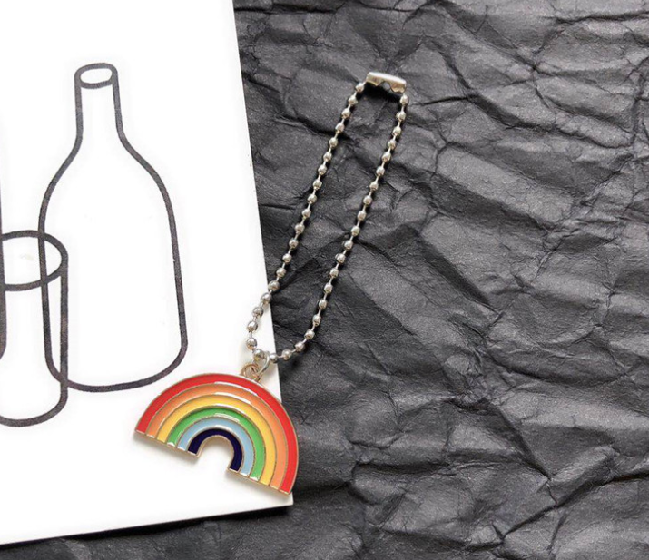 Rainbow chain necklace