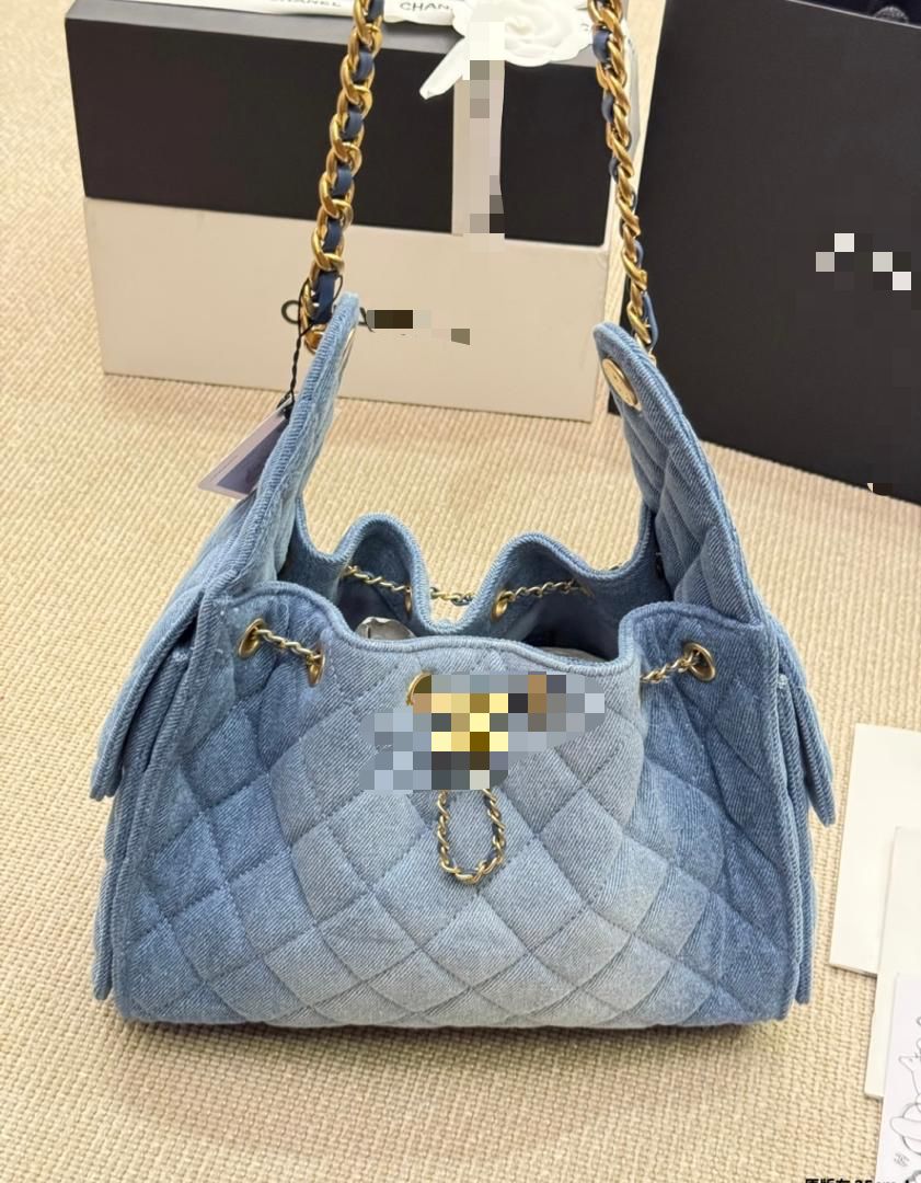 Channy Denim Chain purse
