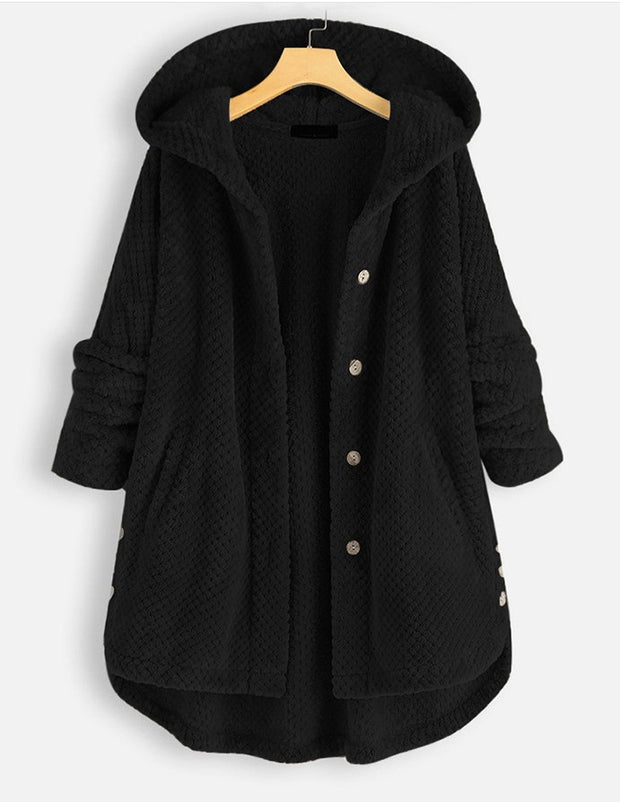 Hooded Double-Sided Velvet Cozy Coat