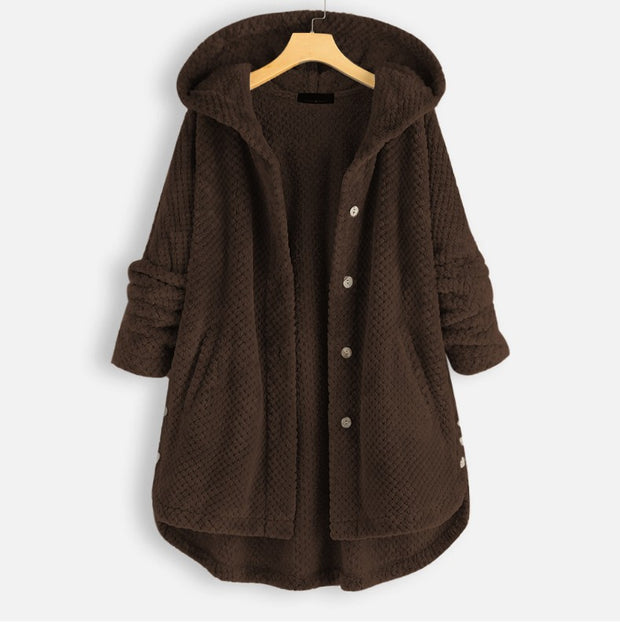 Hooded Double-Sided Velvet Cozy Coat