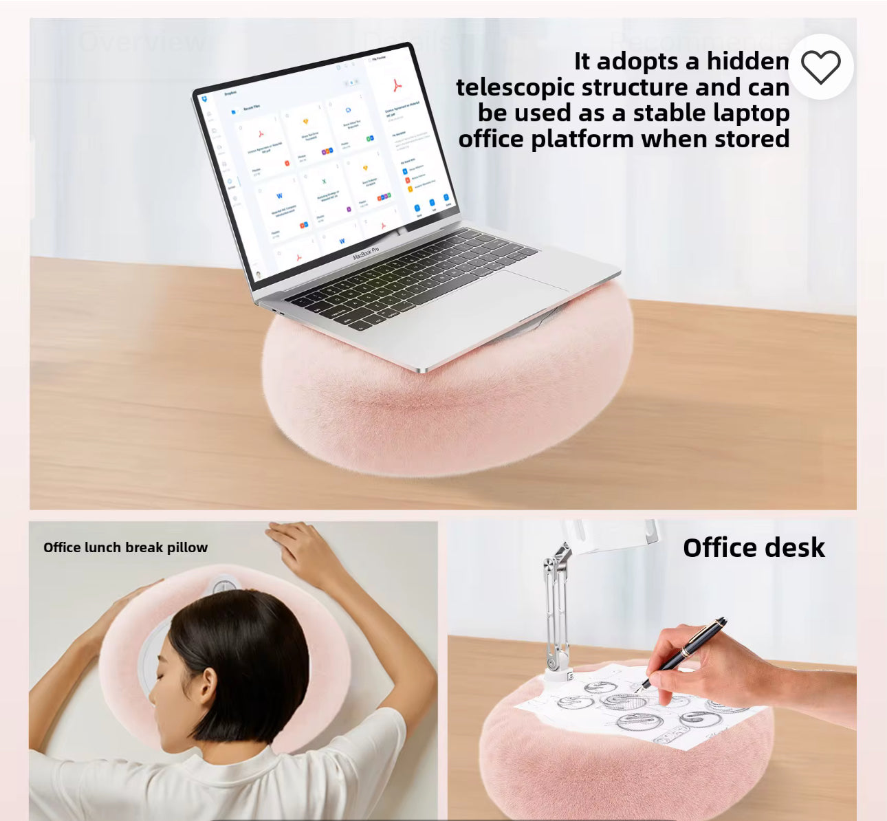 Luxoire Plush Pillow Phone Holder