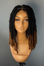 Nadia Short Locs Wig – 360 Full Lace | 12 Inch