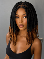 Nadia Short Locs Wig – 360 Full Lace | 12 Inch