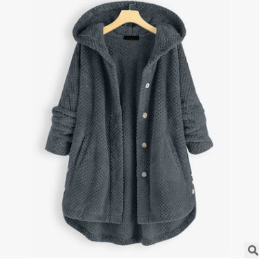 Hooded Double-Sided Velvet Cozy Coat