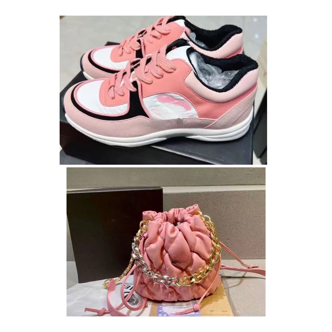 Pinky Chantel Sneaker and Purse Set
