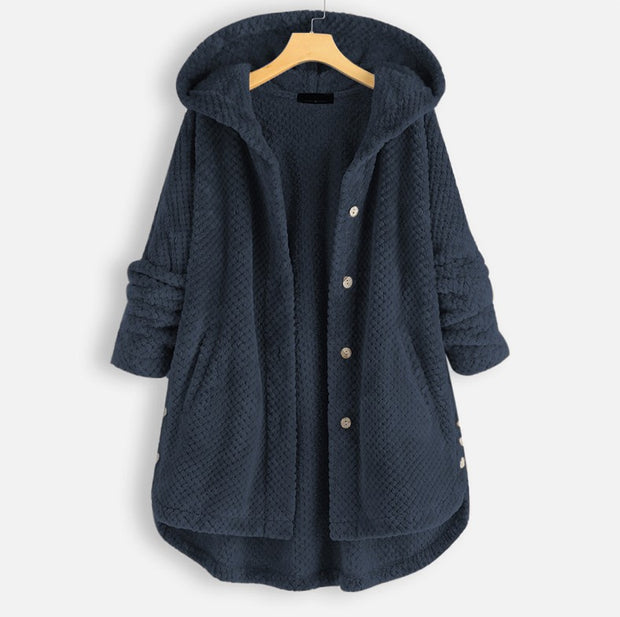 Hooded Double-Sided Velvet Cozy Coat