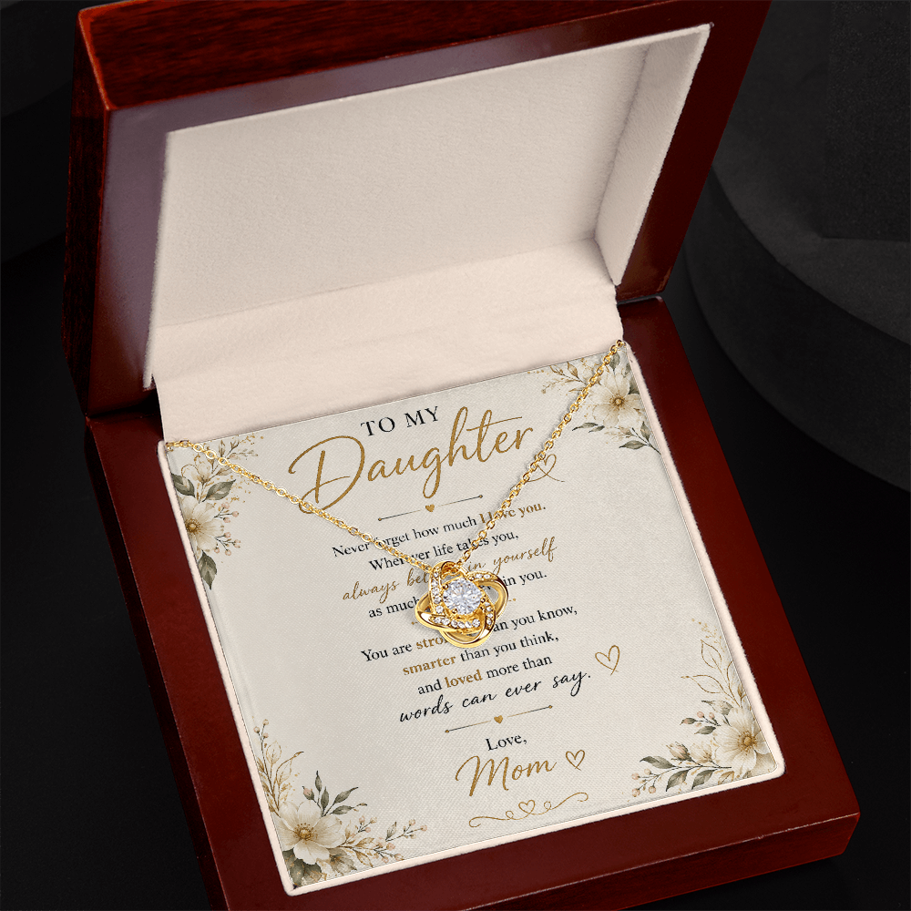 Daughter Forever Loved Elegant Necklace Gift