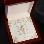Daughter Forever Loved Elegant Necklace Gift
