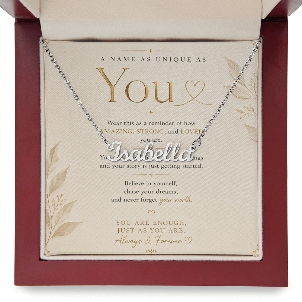 Personalized Name Necklace- A Name as Unique as You