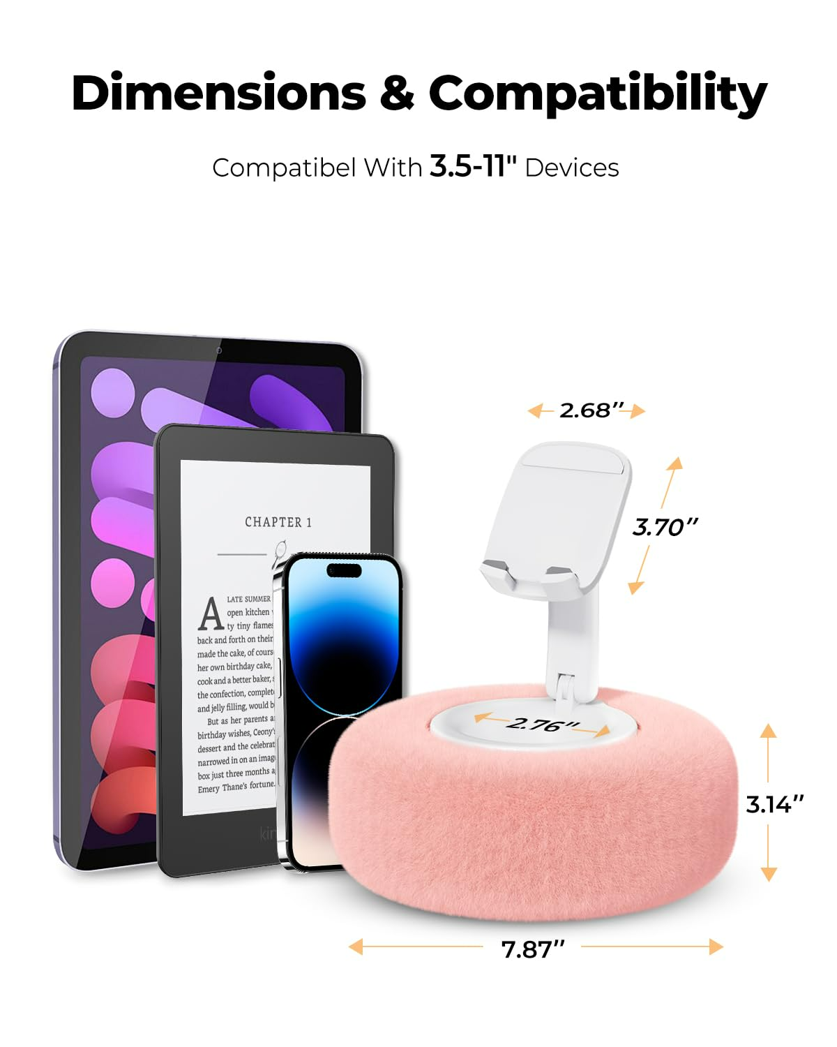 Luxoire Plush Pillow Phone Holder