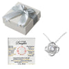 Mother Daughter Necklace with card