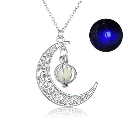 Crescent Moon Luminous Necklace