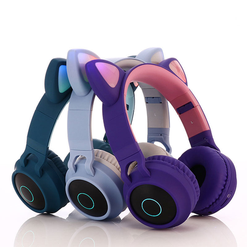 Cute Cat Ear Bluetooth Headphone