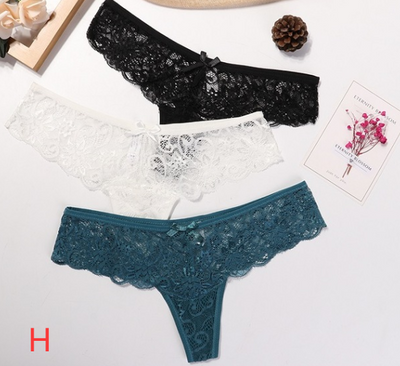 embroidery Lace Thong