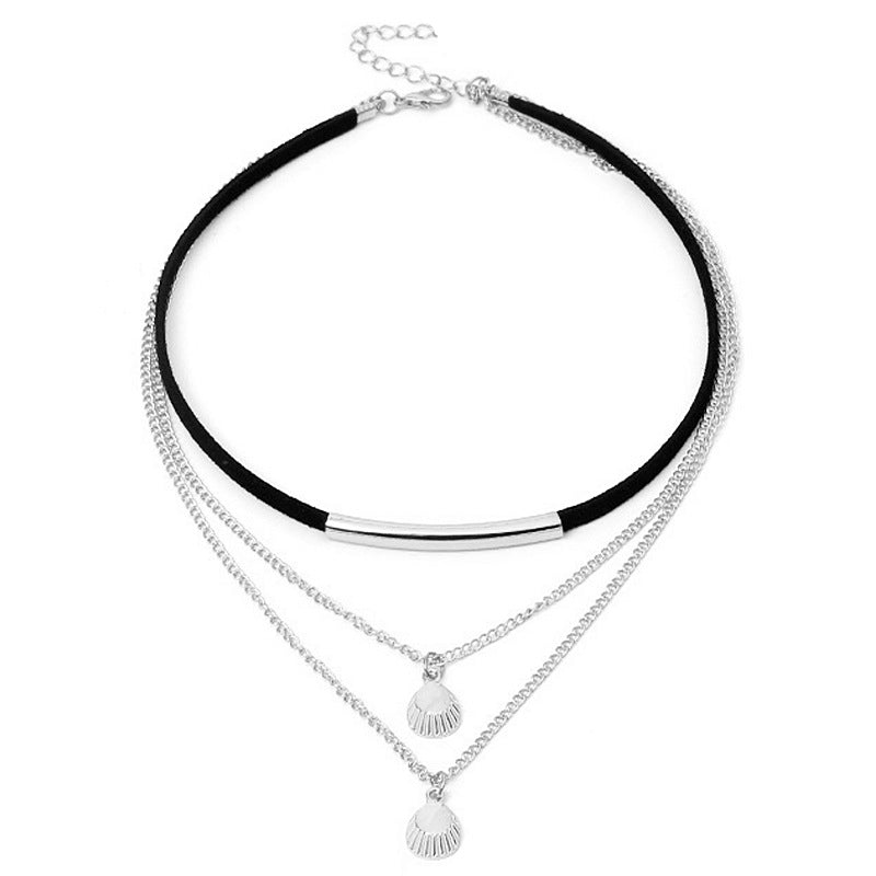 Multi-layer Shell Pendant Necklace
