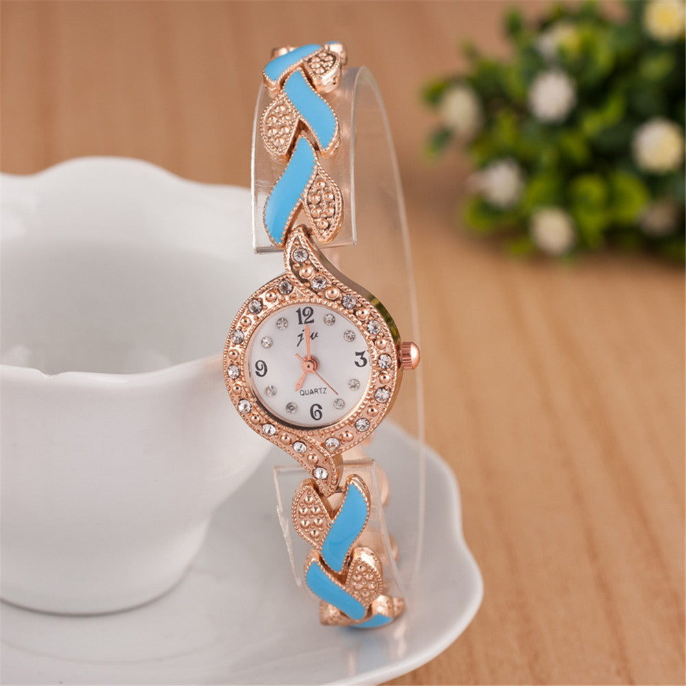 Leaf Bracelet Wrist Watch