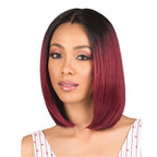 gradient wine mid-point wig