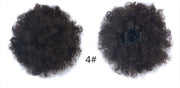 kinky hair bun