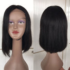 black straight  short wig