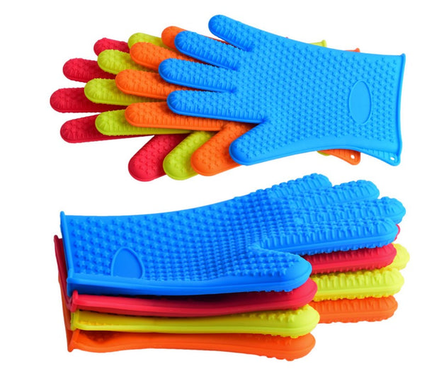 Non-slip kitchen silicone gloves
