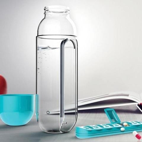 Pill Box Water Bottle