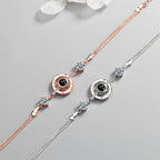 crystal net bracelet