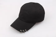 three ring pin baseball cap