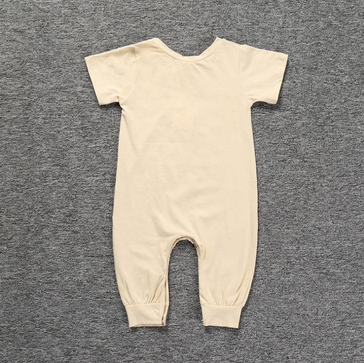 Hamburg Letters Short Sleeves Baby Romper
