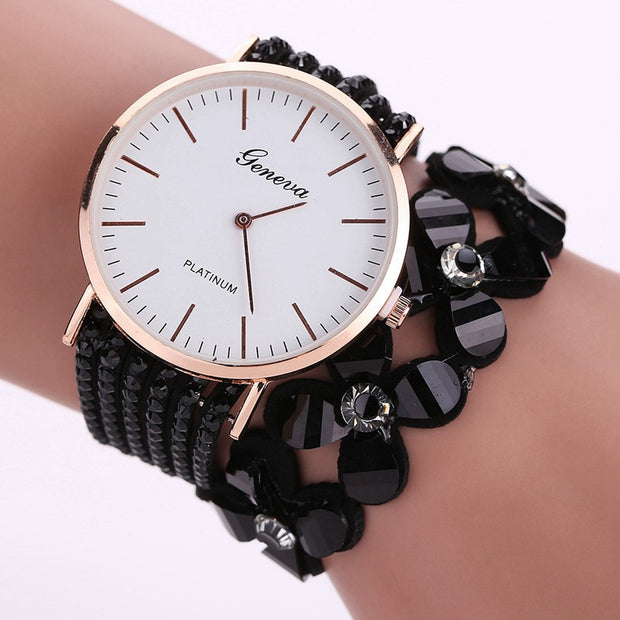 Geneva Flower Wrist Watch
