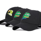 frog embroidery baseball cap