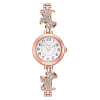 Round Alloy Bracelet Watch