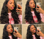 Front lace loose wave wig