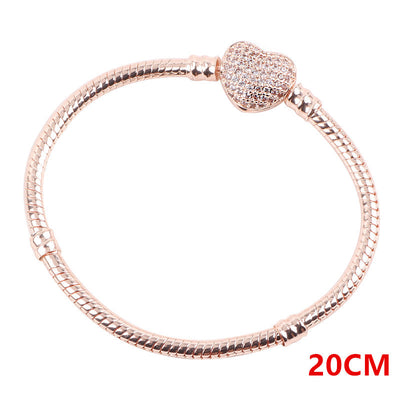 zircon snake bone bracelet