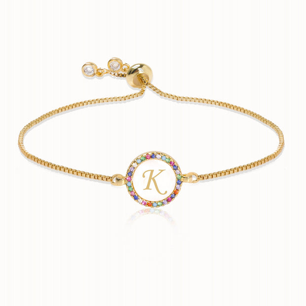 Alphabet Pull Shell Bracelet
