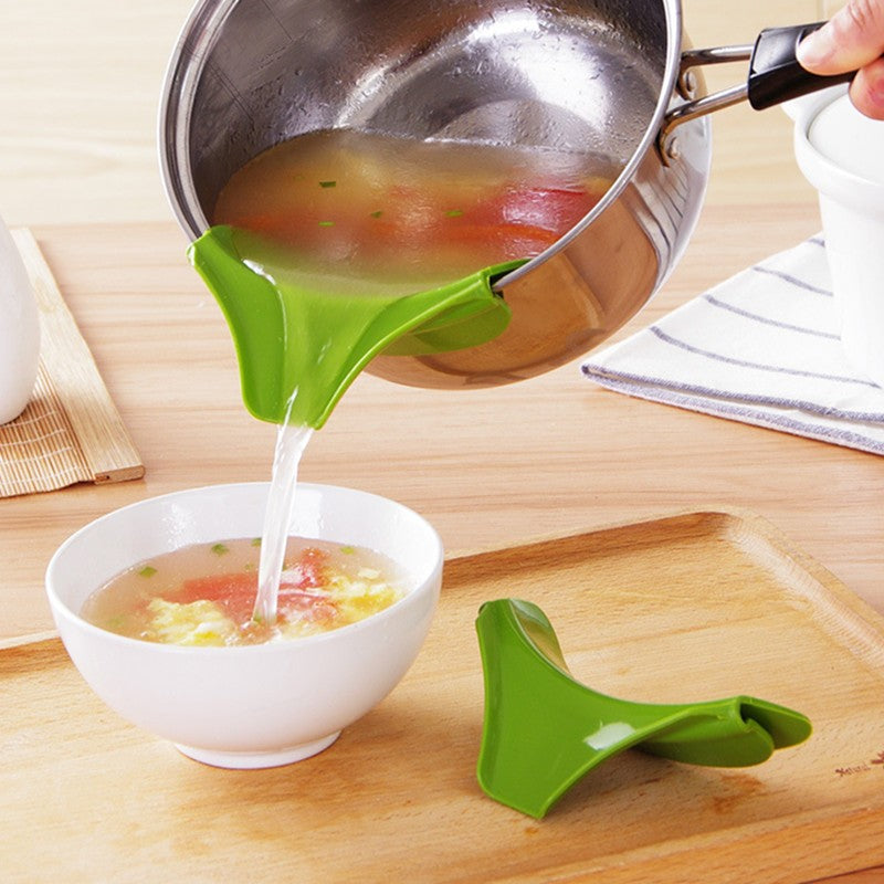 Anti-Spill Silicone Funnel